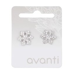 AVANTI Srebrne Minđuše Pahulje sa Cirkonima - Nakit | Elegantni Nakit Cene
