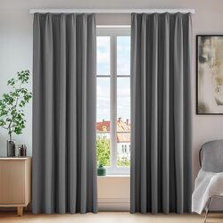 DECONOVO set 2 zatemnitvenih zaves z nabiralnim trakom – 200 x 140 cm odprta embalaža Cene