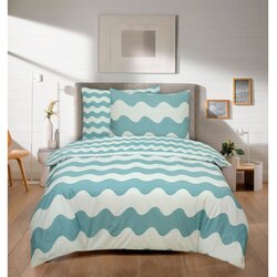 ESSENZA SLEEP 634673-POSTELJINA MARINE 140X200 + 60X80 CM VALOVI PLAVI Cene