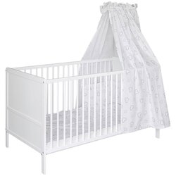 My Baby Lou OTROŠKA POSTELJA Z VSO OPREMO bukev masivno bela Cene