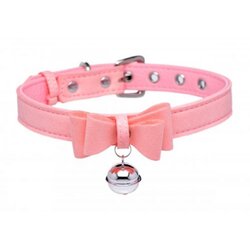Master Series Ovratnica Kitty, roza/srebrna Cene