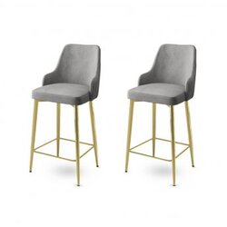Hanah home set 2 barske stolice enox grey gold Cene