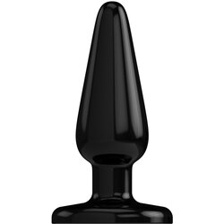 Plug & Play Butt Plug Basic 4 Inch Black Cene