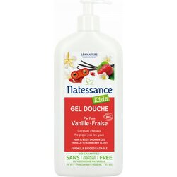 Natessance kids 2v1 šampon in gel za prhanje "vanilija-jagoda" Cene