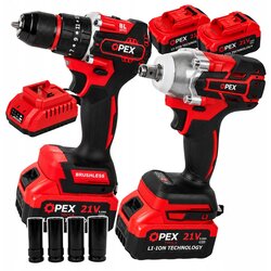 XL set 2u1 21v baterija. udarna izvijača bez četkica i kofer za bušilicu 2x3ah Cene