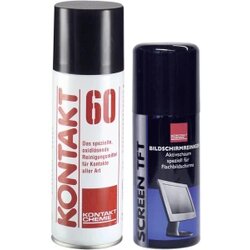 Kontakt Chemie KONTAKT 60 70009 + 80715-AI čistilo kontakta uklj. sredstvo za čišćenje TFT zaslona 100 ml 1 Set Cene