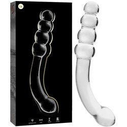 Ibiza Nebula Model 14 Dildo Borosilicate Glass 18.5x3cm Clear Cene