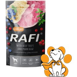 Rafi Dog Grain Free Beef Tripe & Pork Ham 500g, Vlažna Hrana Za Podršku Varenju Cene