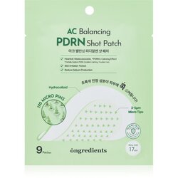 Ongredients AC Balancing PDRN Shot Patch flasteri za problematičnu kožu lica s umirujućim djelovanjem 9 kom Cene