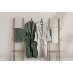 L'essential Maison 1060A-047-1 greenwhite family bathrobe set (4 pieces) Cene