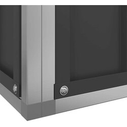 vidaXL Voliera s podaljškom srebrna 1118x303x216 cm jeklo Cene