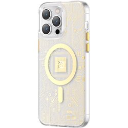 Kingxbar Magnetni ovitek za iPhone 14 Plus MagSafe PQY Geek Series zlat, (21522106) Cene