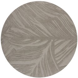 Flair Rugs Sivi vuneni okrugli tepih ø 160 cm Leaf - Cene