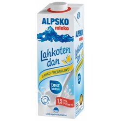Ljubljanske Mlekarne alpsko mleko bez laktoze 1L tetra brik Cene