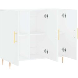 vidaXL Komoda bijela 90x34x80 cm od konstruiranog drva Cijene