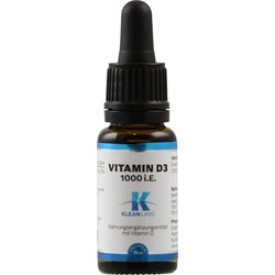 KLEAN LABS Vitamin D3 1000 IU, liquid - 15 ml Cene