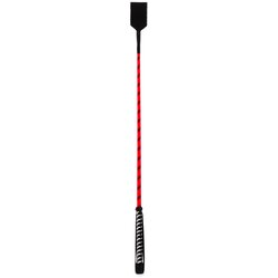 DEVIL STICKS Nylon Stick with Neon Strip & Goat Kid Leather Handle Nubuck Leather Top 71cm Red Cene
