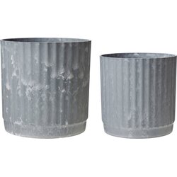 Wikholm Yodit 2-delni set cvetličnih loncev - siva Cene