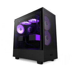 NZXT CASE H5 FLOW BLACK RGB mini-ITX, Micro-ATX, ATX, Mid-tower, 4x fan Cene