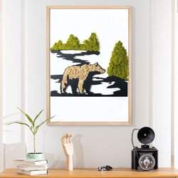 WALLXPERT Y003-L01 Multicolor Decorative Painting Cene