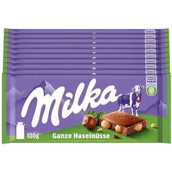 Milka wholenuts čokolada sa lešnicima 100g 10 komada Cene