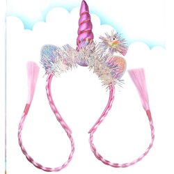 Biz Rajf sa pletenicama za devojčice Unicorn 2109X141 roze Cene