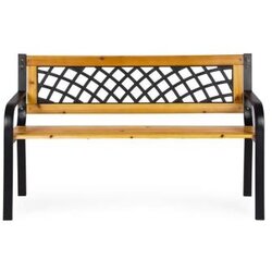 Multi Garden Drvena bastenska klupa sa resetkastim naslonom 11852 cm - Cene