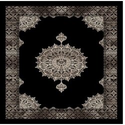 Antalya tepih Eexfab649, 120x180 cm, Crno-bijeli Cene