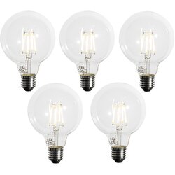 LUEDD Komplet 5 E27 zatemnitvenih LED žarnic G95 5W 450 lm 3000K Cene