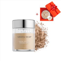 Physicians Formula Mineral Wear Loose Puder u prahu, Creamy Natural, 12g + Mineral Glow Pearls Bronzer, Translucent Cene
