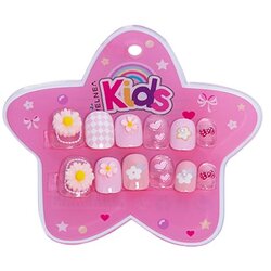 VELNEA KIDS samolepljivi noktići roze cvetić 12kom Cene