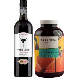  Toro Loco Crveno vino Tinto Superior, 0.75l i Kilo Coffee Roasters Pržena kafa u zrnu Colombia Supremo, 250g Cene