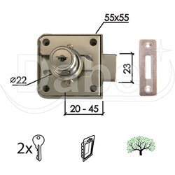 Dabel bravica za drvo 2100 hr fi22/55/55/23/20-45 mm 2k Cene