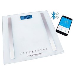 Kućna vaga ESPERANZA 8in1 bluetooth scale BESTFIT white, EBS016W Cene