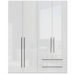 Jela Jagodina jela plakar P42-2/PN - kolekcija piano - kristalno bela/kristalno bela hg lak - 182x224x56 cm Cene