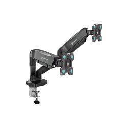ONKRON Dual Monitor Desk Mount Stand for 13 to 32-Inch LCD LED Monitors up to 8 kg, Black Cene