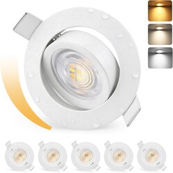 KYOTECH 6x LED vgradni reflektorji 5W 230V 68–75mm Cene