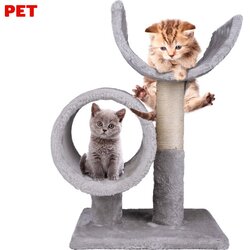 PET TOYS mačje drevo in praskalnik za mačke, 50x29x33cm, 2 nivoja, (21580279) Cene