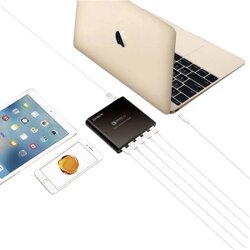 LVSUN 80W USB-C, QC3.0 LS-Q5U-PD USB stanica za punjenje Utičnica Izlazna struja maks. 17000 mA 5 x Ženski konektor USB 3.0 tipa Cene
