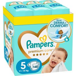 Pampers plenice Premium, velikost 5 (11-16 kg), 148 kosov Cene