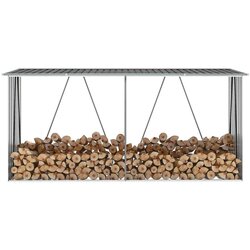  Ostava za drva pocinčani čelik 330 x 84 x 152 cm antracit Cijene