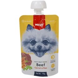 WANPY Dog Tasty Meat Paste - govedina, mrkva i grašak 90 g Cene