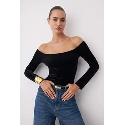 TRENDYOLMILLA ženski body Tpraw26Bd00015, crna Cene
