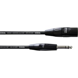 Cordial CIM 3 MV XLR priklučni konektor [1x moški konektor XLR - 1x 6\,3 mm banana moški konektor] 3.00 m črna, (20428169) Cene