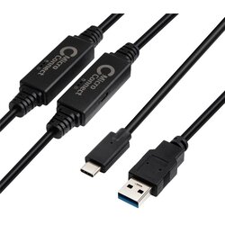 MicroConnect Kabel USB C-A 3.2, 10m, črn Gen 1x1, 5Gbps, 5V/1.5A, (5000117566) Cene