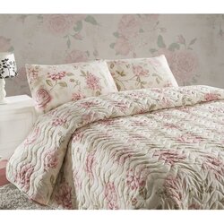 Care Roze Ecru Bež Jednobojni Prekrivač Set Cene