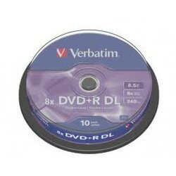 Verbatim DOUBLE LAYER 8.5GB DVD+R DL 8X 43666 disk Cene