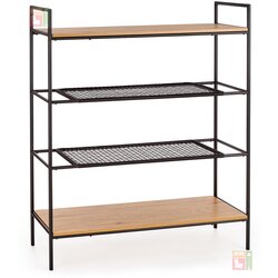 Halmar Regal REG-21 - zlatni hrast / crna Cijene