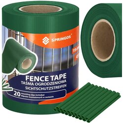 springos traka za ogradu 19 cm x 35 m, tamnozelena, s 20 kopči Cijene