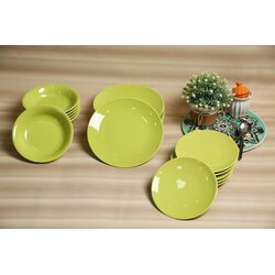 Kutahya harlek keramički set tanjira 18/1 zeleni Cene